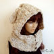 Women hooded cowl